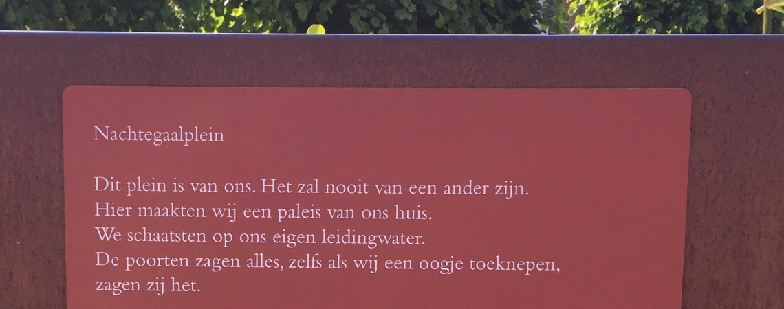 Poëzie, straatpoëzie, gedicht, Rinske Kegel, Nijmegen, Machtegaalplein