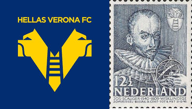 In het logo van voetbalclub Hellas Verona en het familiewapen van de Scaligers figureert een laddertje.