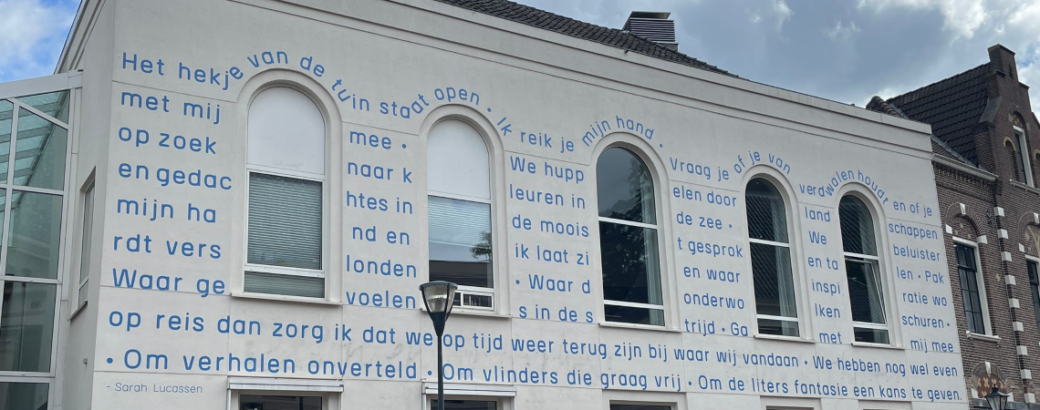 Poëzie, straatpoëzie, gedicht, muurgedicht, Sarah Lucassen, Zwolle, stadsdichter