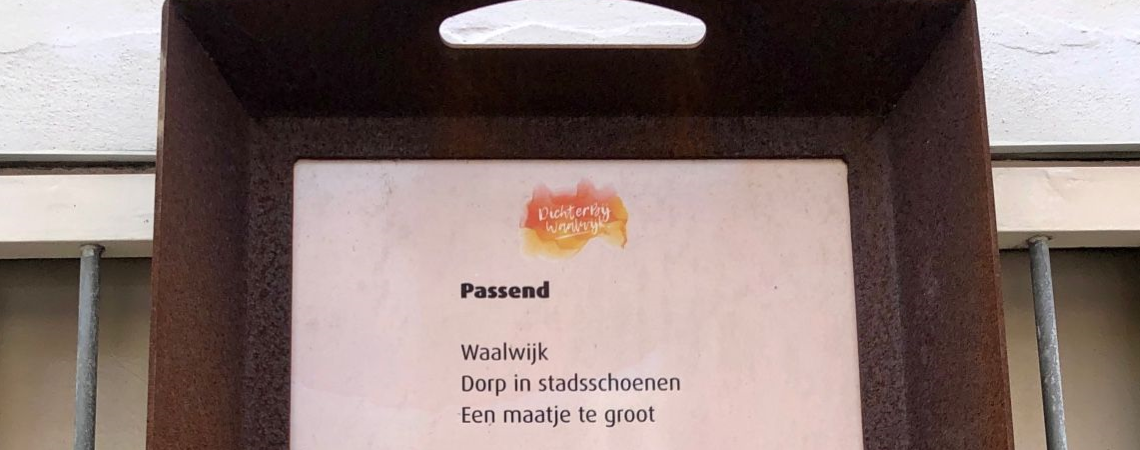 Poëzie, straatpoëzie, gedicht, Titia Fluks, Waalwijk